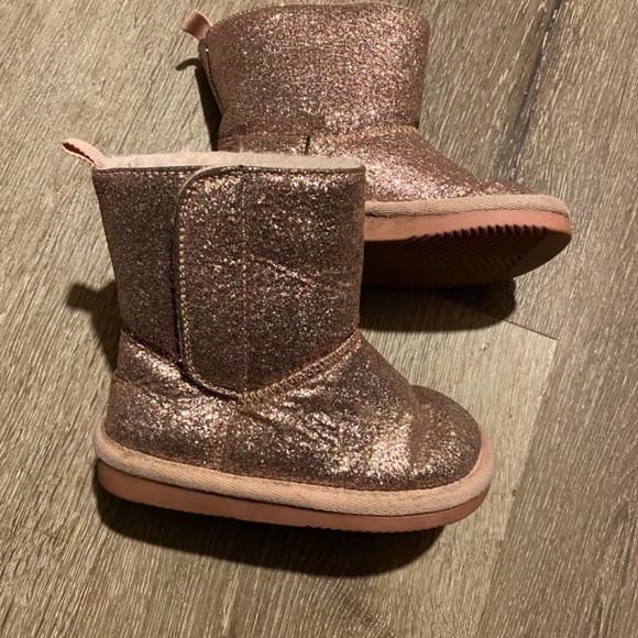 Pink Sparkly Light Winter Boots - Picture 3 of 5